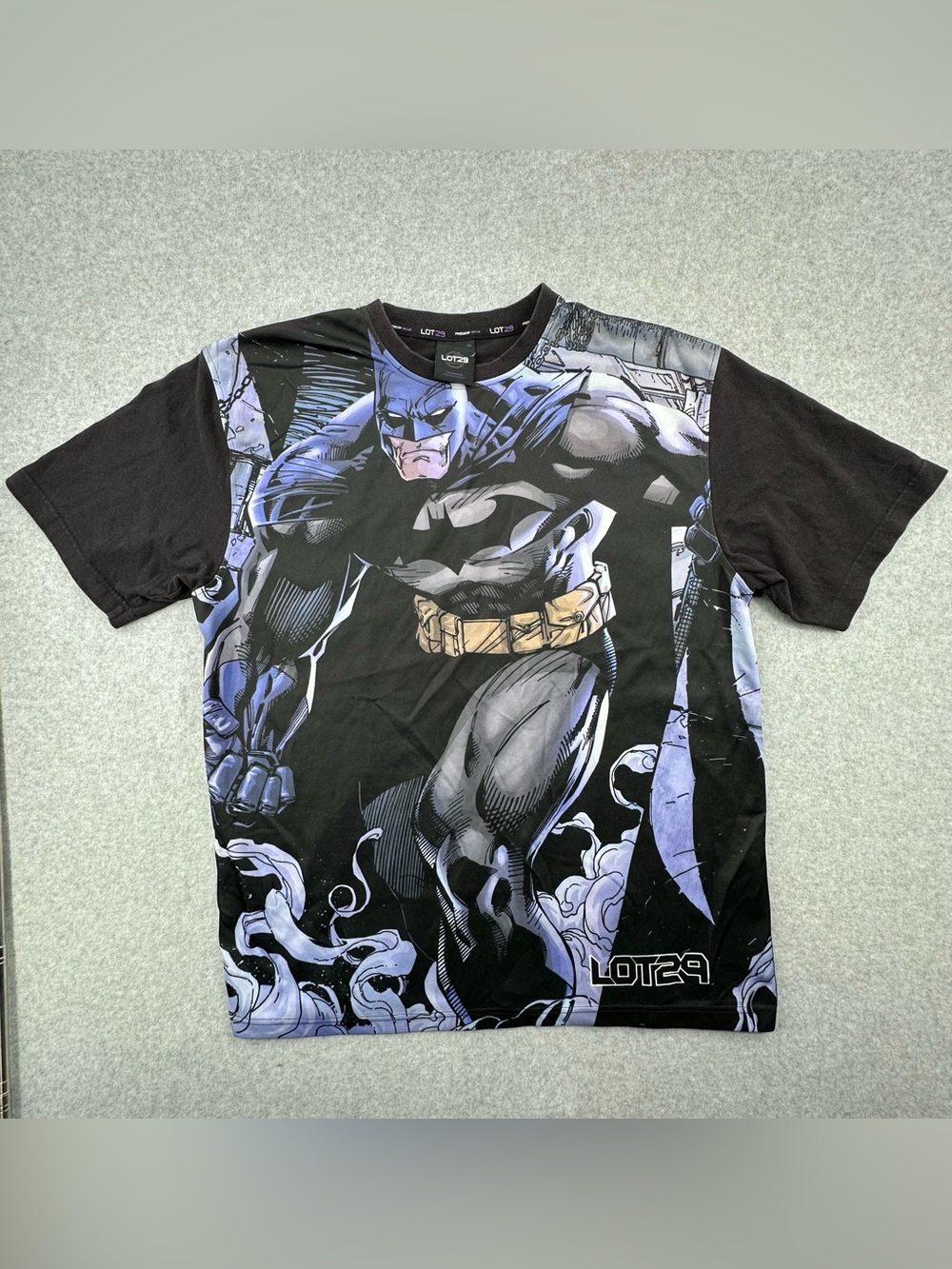 Lot29 Batman Graphic Tee - Black & Purple Men’s Shirt